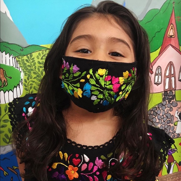 Small San Antonino Face Mask Mexican Embroidery - Picture 2 of 16